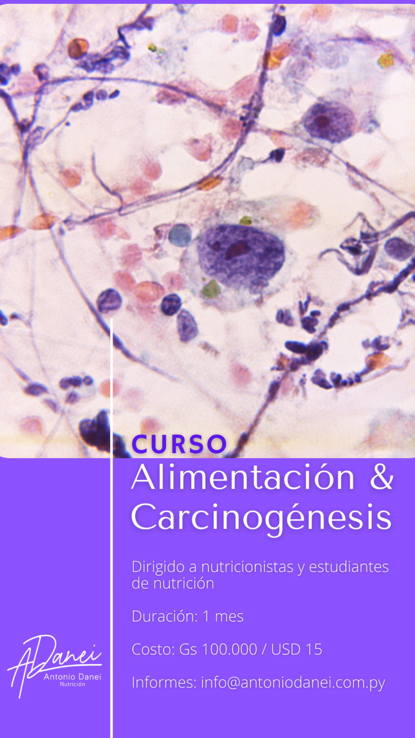 Curso Alimentación y Carcinogénesis