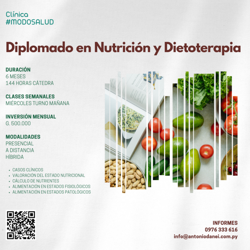 Diplomado en Nutrición y Dietoterapia