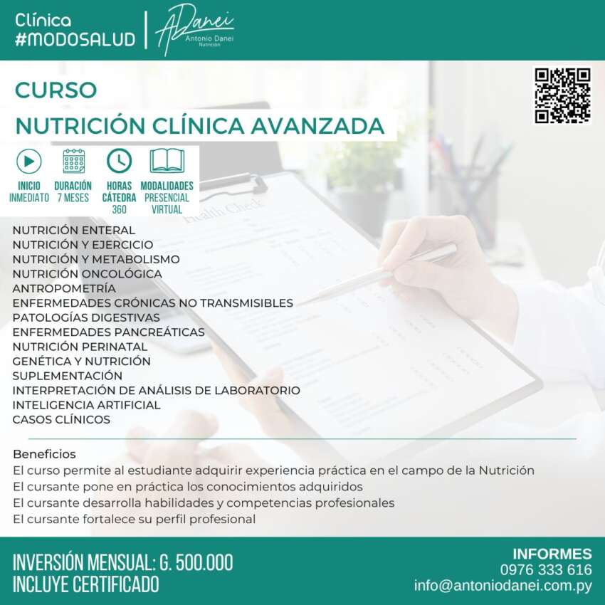 Curso Nutrición Clínica Avanzada