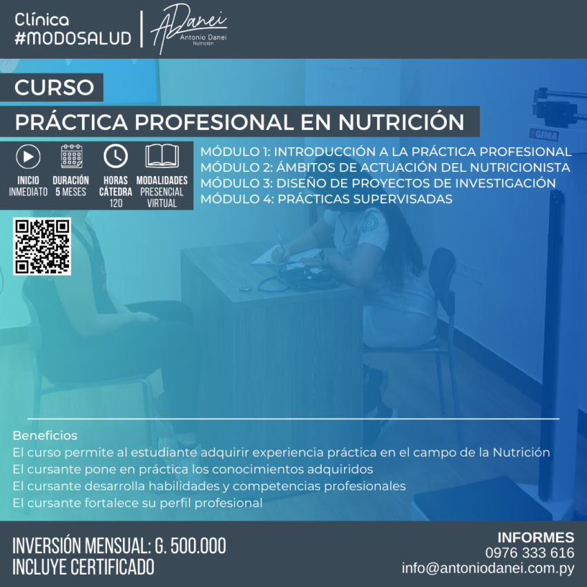 Práctica Profesional en Nutrición